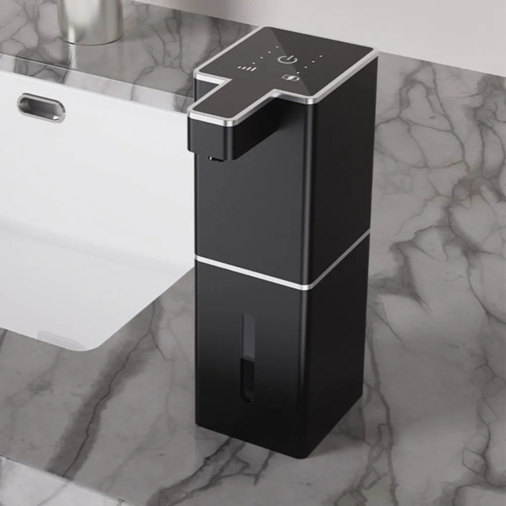 Dispenser di sapone liquido con sensore automatico da 400 ml Dispenser di schiuma liquida Touchless Sapone in schiuma per lavamani automatico per accessori da bagno