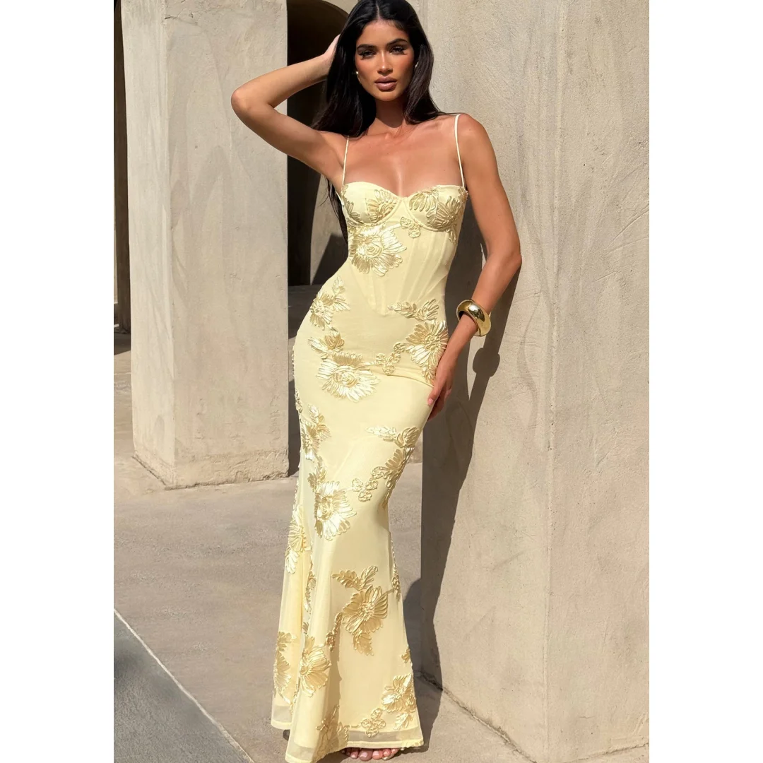 

Fashion 3D Flowers Spaghetti Straps Evening Dresses Sweetheart Corset Bodycon Mermaid Ball Gown Sexy Special Occasion Prom Dress