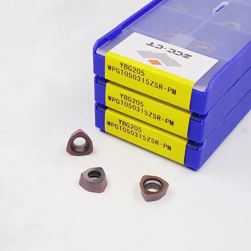 CT Solid Carbide Insert SPGT050315ZSR-PM YBG205 for Stainless Steel Lathe Tool Heat Resistant