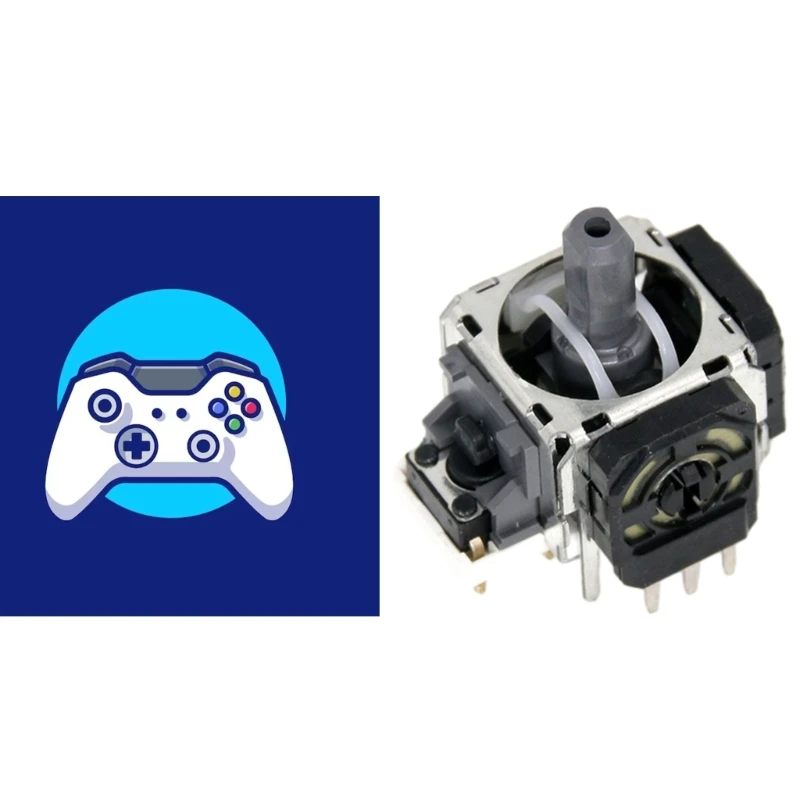 10 قطع استبدال قطع غيار الألعاب اللاسلكية المستشعرات الإبهام تثبيت بسيط