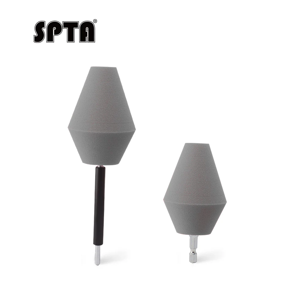 SPTA PT127 Wheel and Rim Polishing Ball,Foam Drill Polishing Cone,Waxing Buffing Wheel Polisher