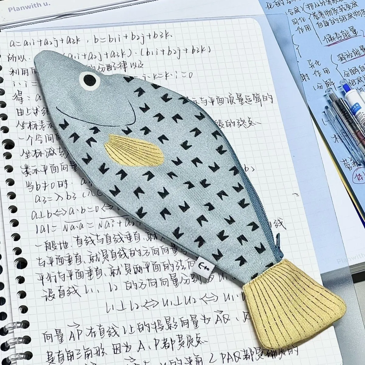 Kawaii Don Fish Small Fish Epinephelus Pen Bag Creative Thickened Storage Bag Funny Unique Student Stationery School Supplies