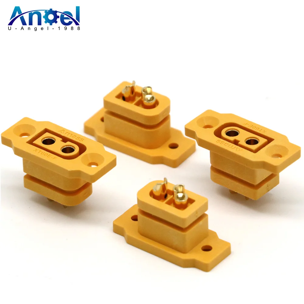 10/20 Piece Amass XT60E-F Female Plug Large Current Gold/Brass Ni Plated Connector Power Battery Connecting Adapter for RC Model