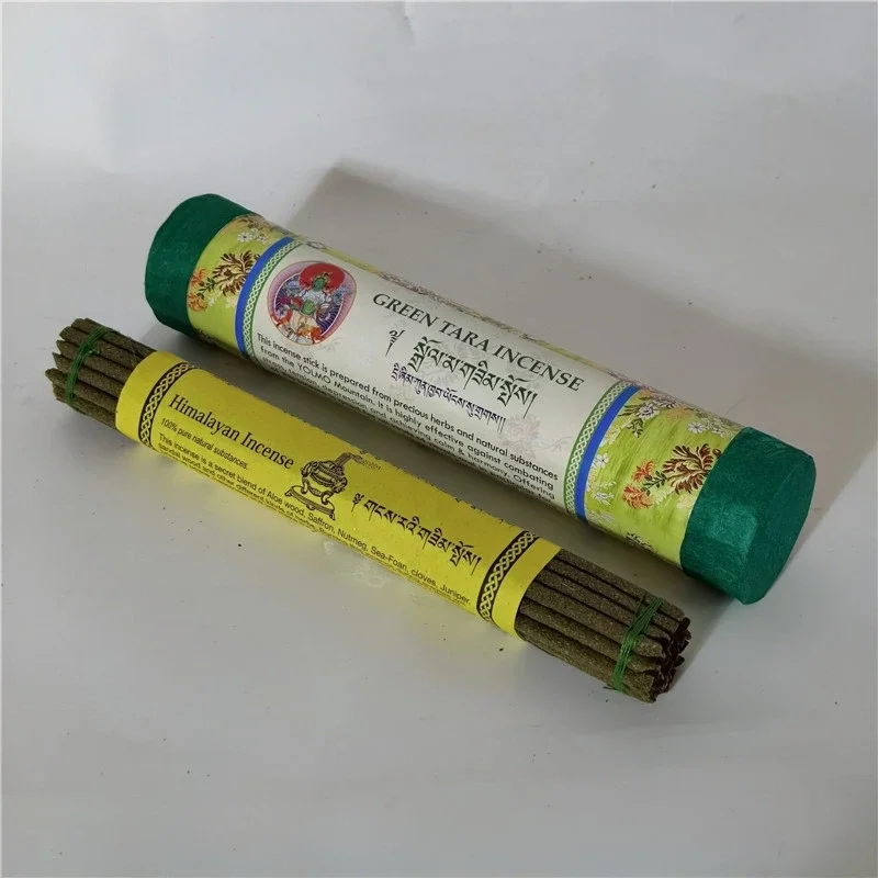 30pcs Nepal Himalaya Tibetan Incense Pure Handmade Thick Stick Incense DIY Household Buddhist Offering Incense To Relieve Stress