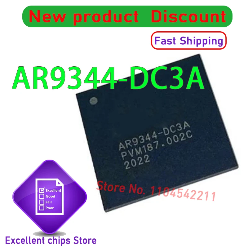AR9344-DC3A AR9344-BC2A AR9344 BGA409 New original 5PCS/LOT