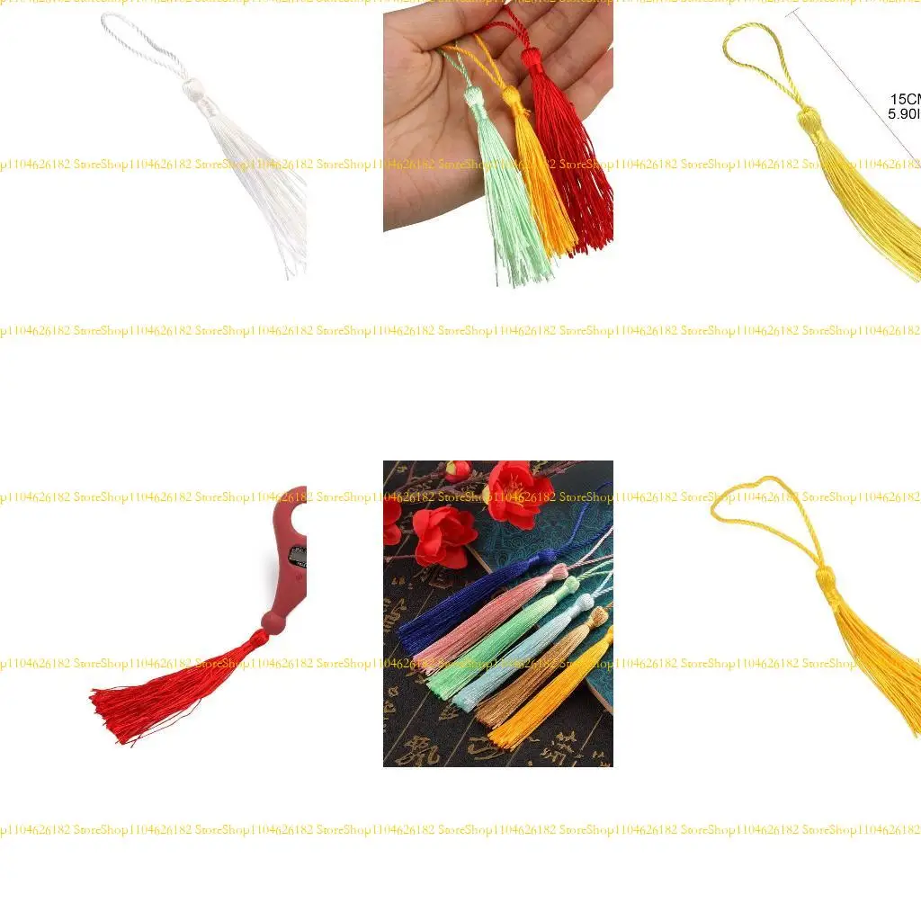 Q2Q4 DECINT BAGLIE PER PER CHIAVE TASSELLI POLIESTER PENDANTI PER W/ HUNI