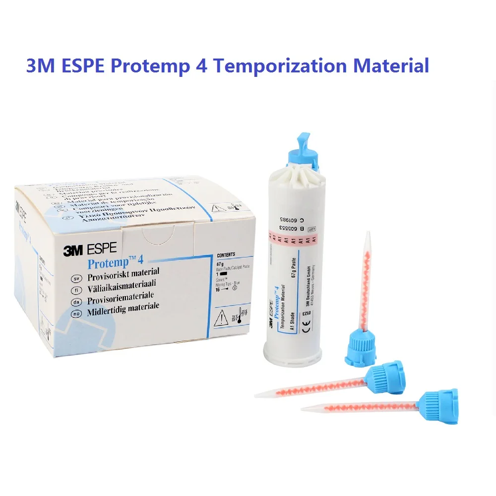 3M materiał do skroniowania 4 do koron i mostów licówki odcień A1 A2 A3 3M ESPE Protemp 4 materiał dentystyczny 67g/50ml