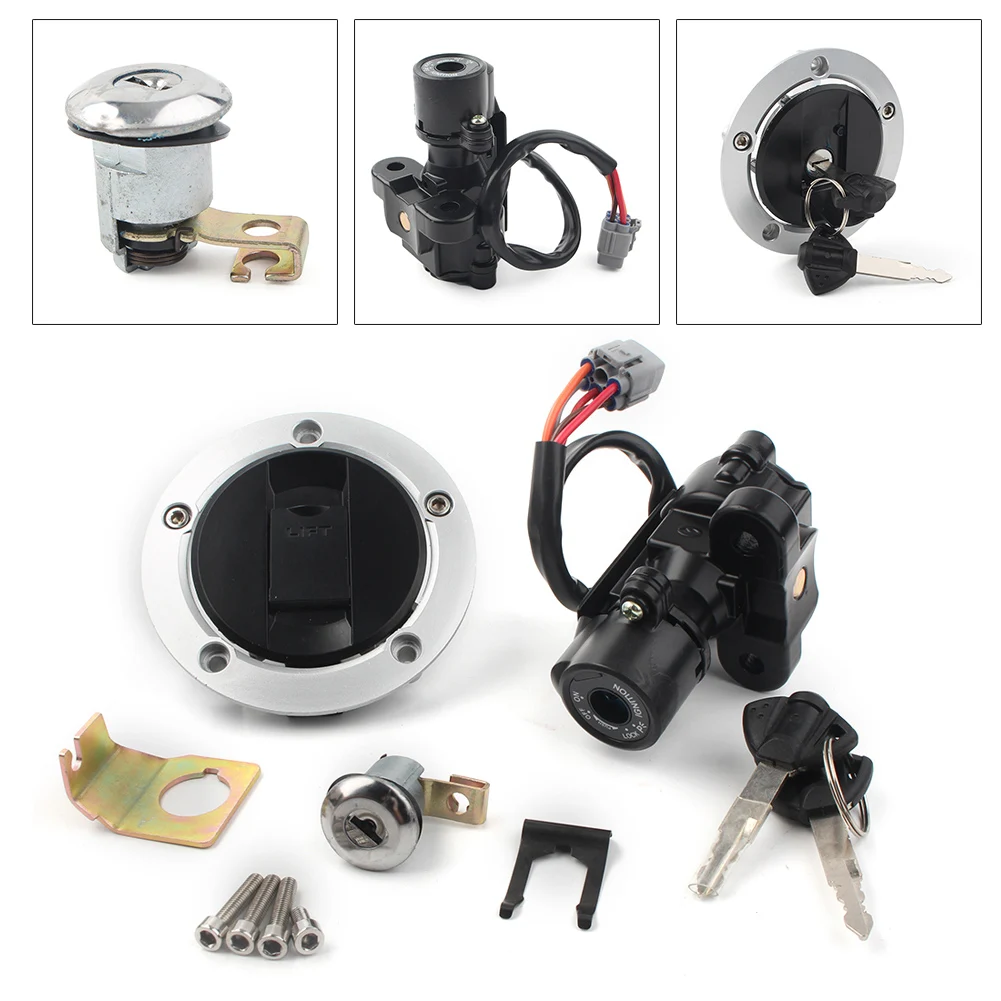 

Motorcycle Ignition Switch Fuel Gas Tank Cap Lock Key Set For Suzuki GSXR 600 750 2006-2016 For GSXR1000 2005-2017