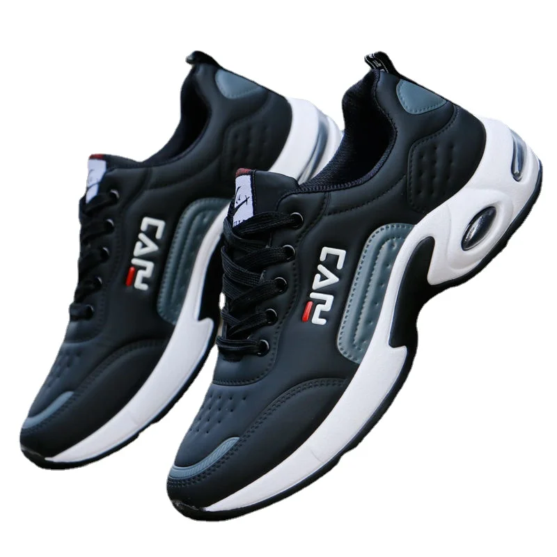 2024 New Men Shoes Air Cushion Sneakers Breathable Outdoor Walking Sport Shoes For Male Lace-up Casual Shoes Bubble Men Footwear