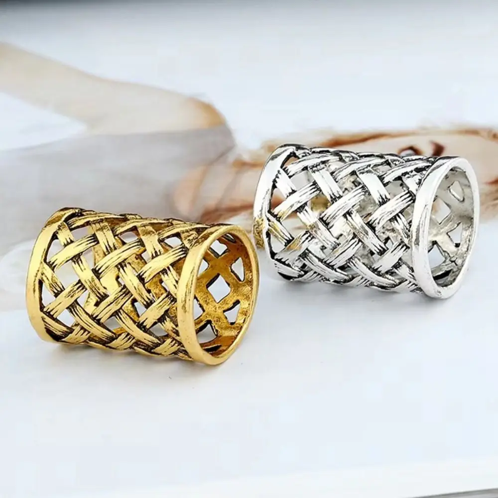 Alloy Scarf Buckle Ring Cylindrical Crossed Net Scarves Clips Brooch Antique Finish Scarf Accessories Scarf Accessories Use
