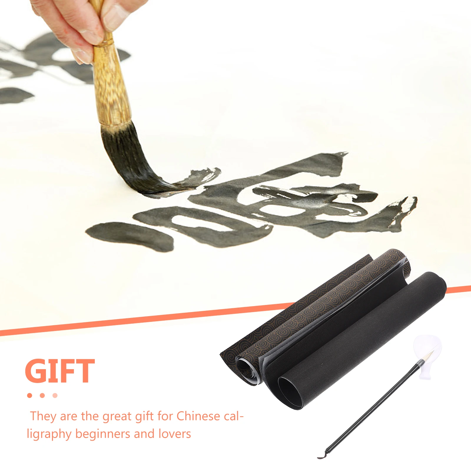 1Set Household Calligraphy Paper Reusable Writing Cloth Easy Vivid Art Work for Beginners Lovers Living Room Bedroom Decoration