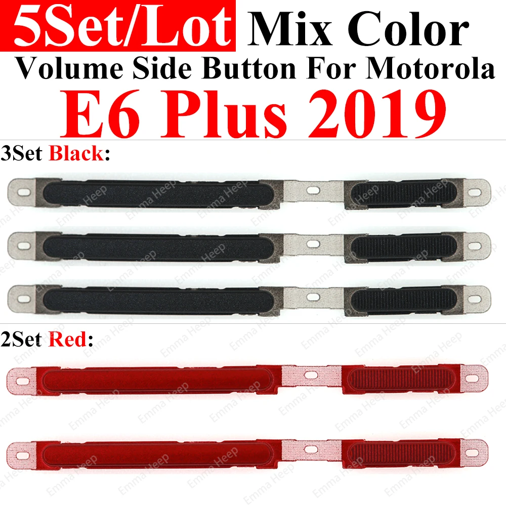 5set for Motorola MOTO E40 E32 E30 E22i E20 E13 E7 E6 E5 E2 Power Volume Button On OFF Power Volume Side Key Button Flex Cable