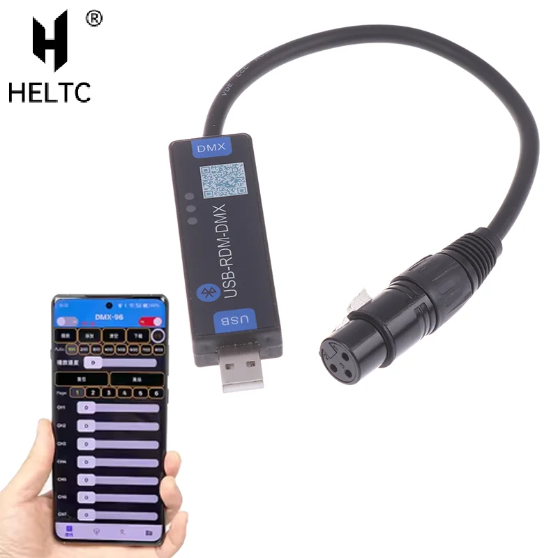

USB-RMD-DMX Mobile App DMX Dialer Stage Light Wireless Bluetooth DMX Controller Tool Only Supports Android Devices