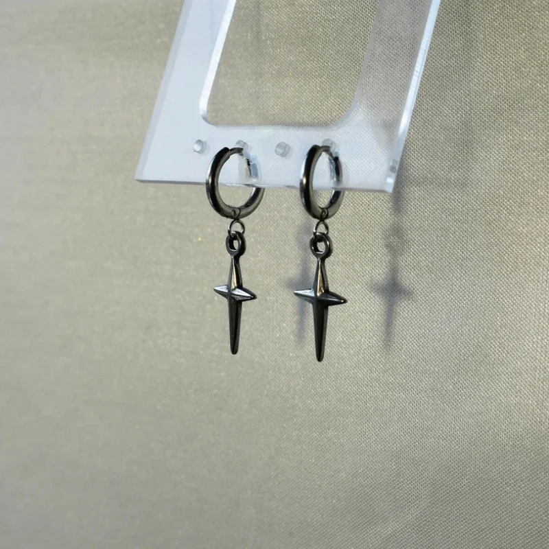 Y2K earrings | Anti-allergy Star Cross avant-garde non-browning earrings