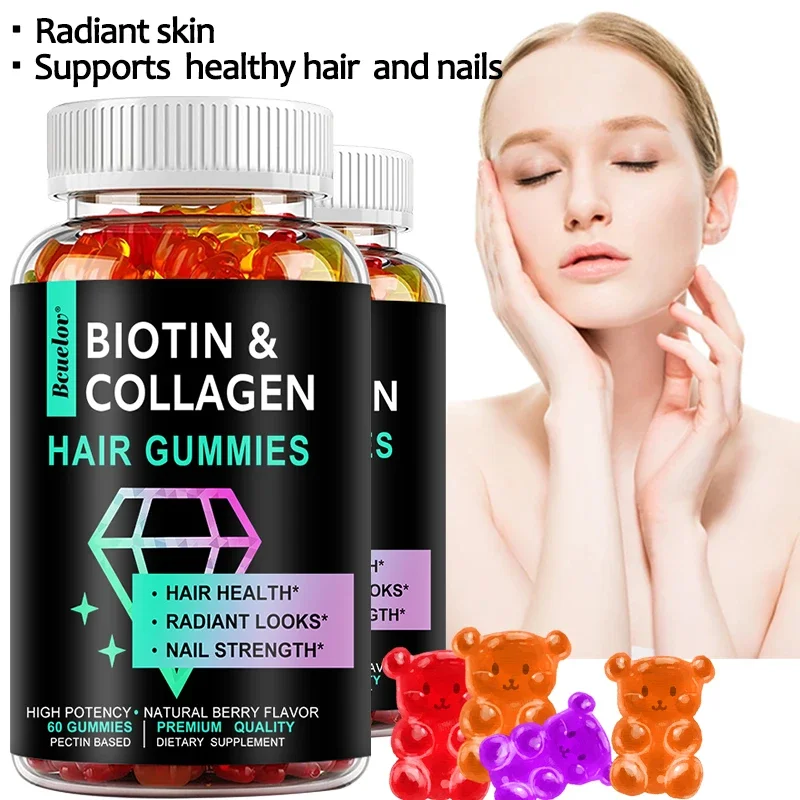 soomiig Collagen Biotin Capsule for Hair Growth Improve Dry Hair Improve Skin Hydrolyzed Beauty Care