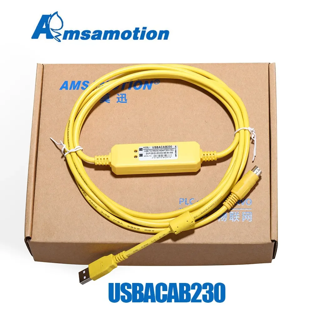 Кабель для программирования USBACAB230, адаптер USB-RS232 для ПЛК Delta серий USB-DVP ES EX EH EC SE SV SS