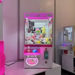 Mini doll grabbing machine Internet celebrity commercial coin children small household transparent