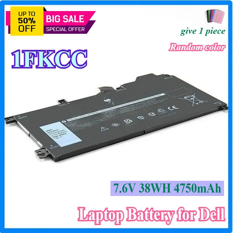 

1FKCC Laptop Battery for Dell Latitude 7200 7210 2-in-1 Series Notebook 09NTKM 9NTKM 0D9J00 0KWWW4 KWWW4 7.6V 38WH