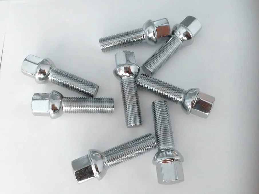

1pcs Ball Seat Car Alloy Wheel Nut Bolts Screw Thread length 23/28/30/33/35/40/45/50/60mm M14x1.5 12x1.5