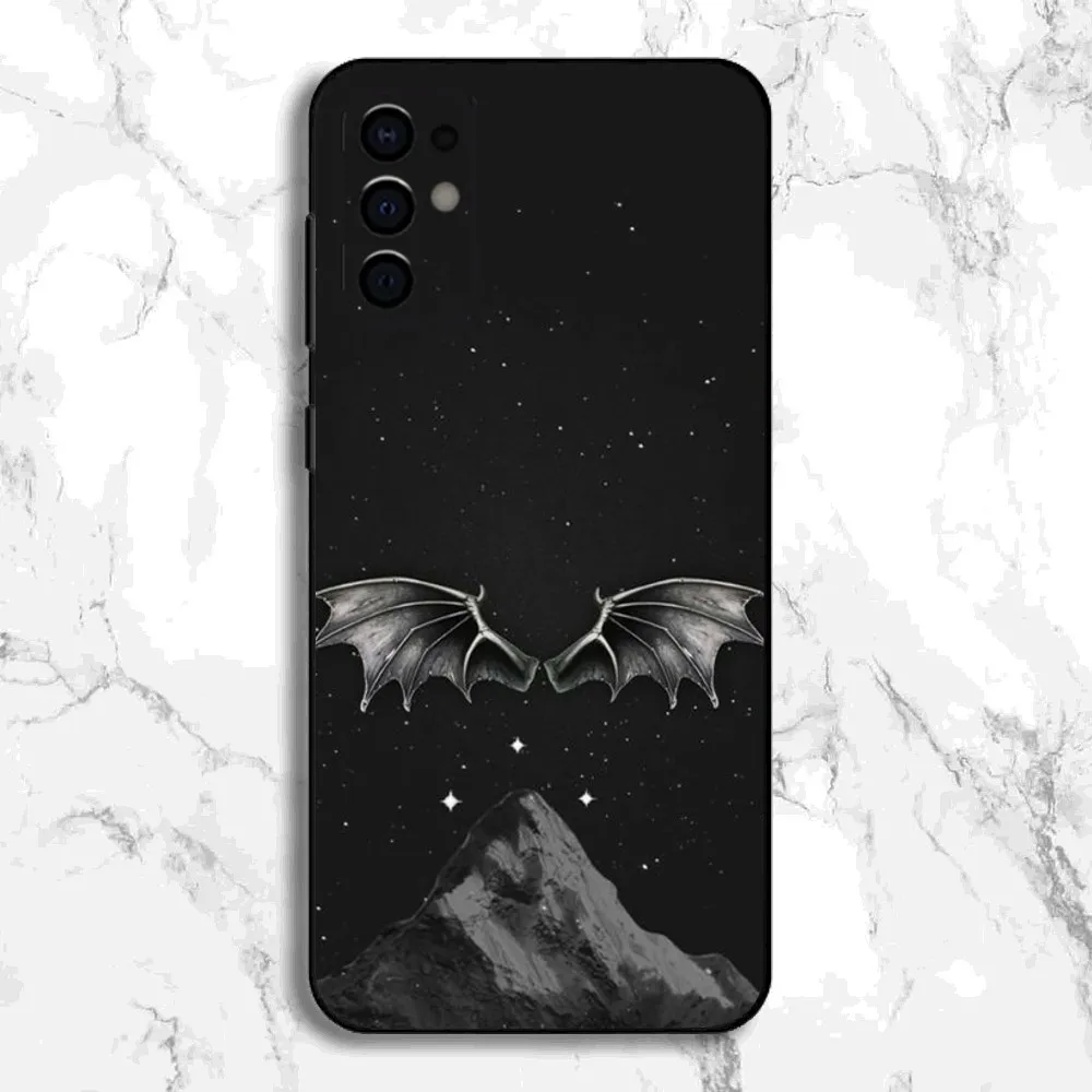 Acotar Court M-Mist and Fury Phone Case For Samsung S24,S21,S22,S23,S30,Ultra,S20,Plus,Fe,Lite,Note,10,9,5G Black Soft Cover