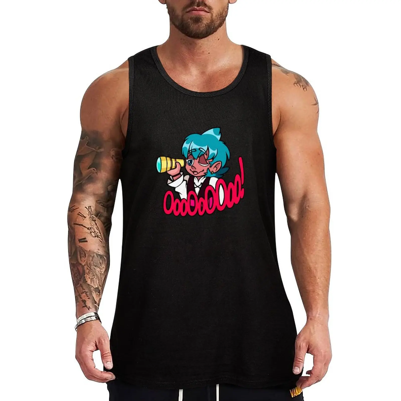 Sorbet Shark Cookie Tank Top Bodybuilding Tank Top Sleeveless Gym Fitness Shirt