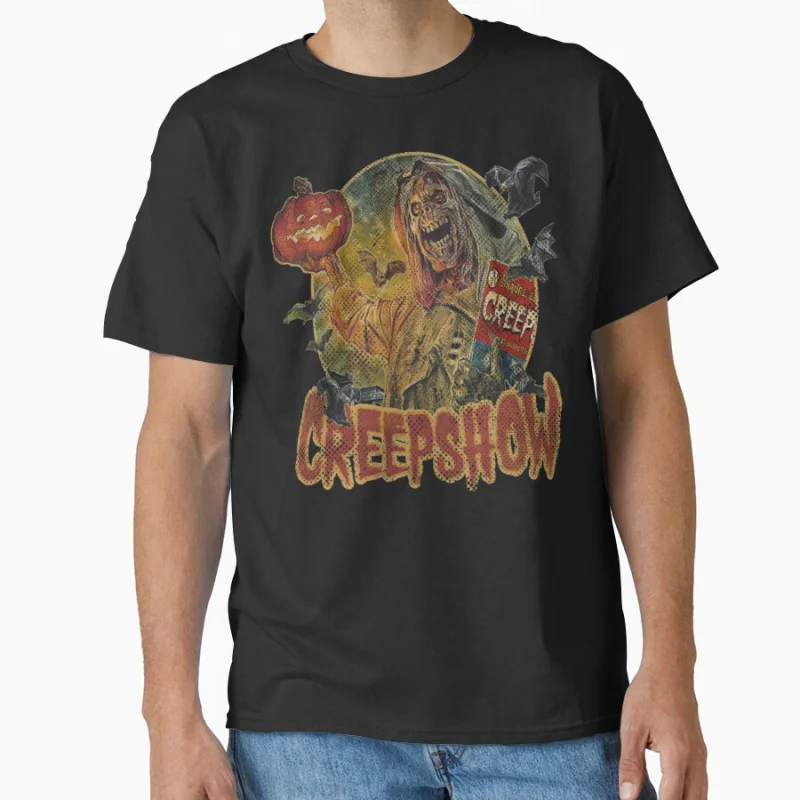 

CREEPSHOW THT 80s vintage B movie retro tv shows Horror zombies Scary halloween gift T-shirt for fans Large size Tops S-6xl