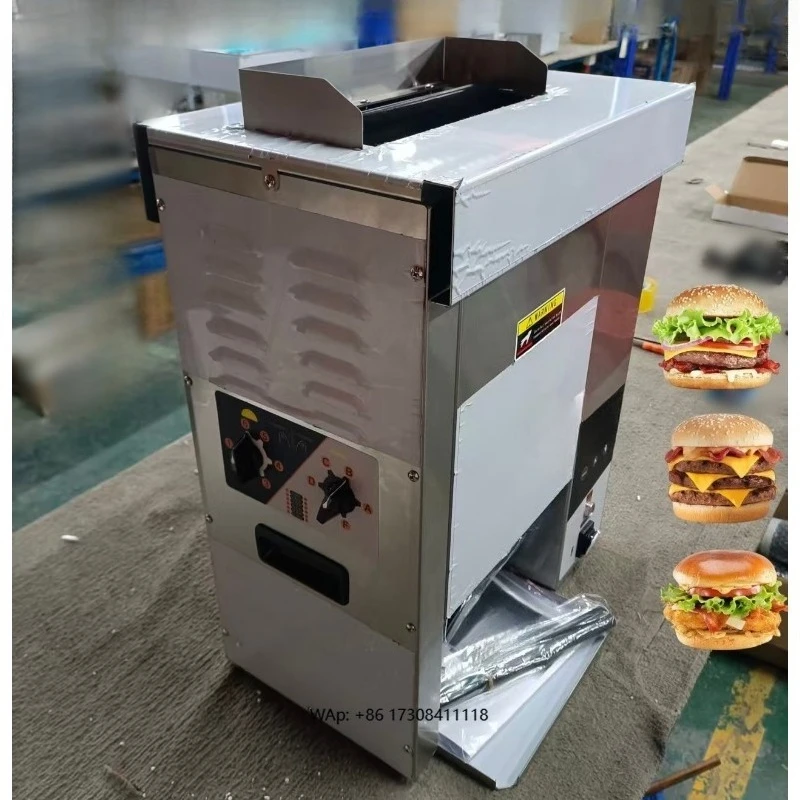 

Fully automatic stainless steel burger bread toaster for burger making machines in fast food restaurants