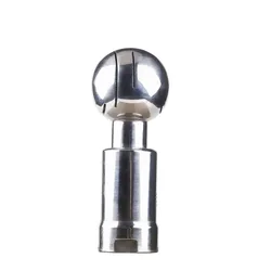 Bola de pulverización rotativa inoxidable SS304, cabezal de limpieza de tanque de CIP, rosca hembra sanitaria, cobertura de 360 grados, BSP1/2 
