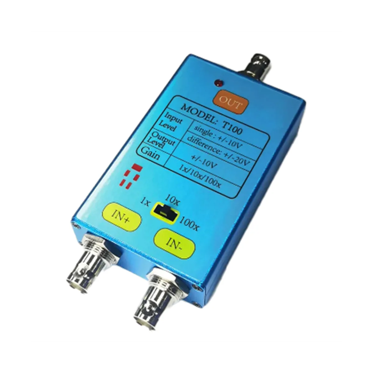 

New 100MHz Bandwidth Oscilloscope Differential Probe DDS Gain Split Probe Signal Amplifier 100X 10X 1X