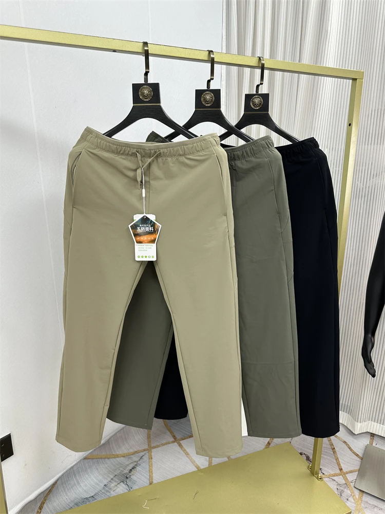 

Outdoor Tech 5-Proof Fabric Windproof Water-Resistant Qui-Dry Breathable Soft ell Men's Casual Long Pants Straight Leg Fit