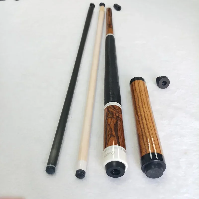 

Pool Cues 58inch+13mm Tip Size Golden Ebony Billiard Cues Stick for American with Carbon Shaft and Cue Extension