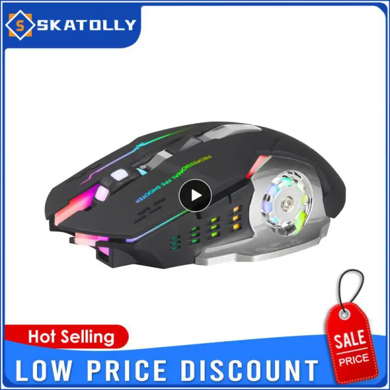 Professional Game Mouse Energy-saving Electricity Mute Mouse Rechargeable Game Mouse Relieves Hand Fatigue Easy To Operate