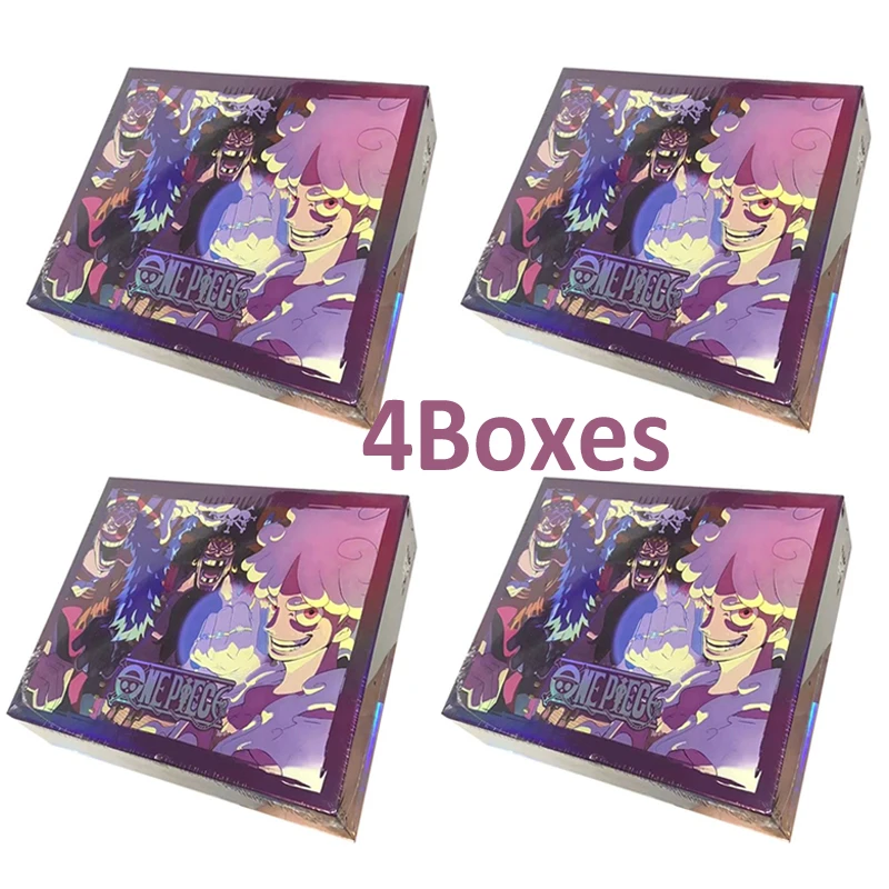 

2024 New One Piece Collection Cards 4Boxes Anime Trading Game Luffy Sanji Nami TCG Booster Box Game Cards