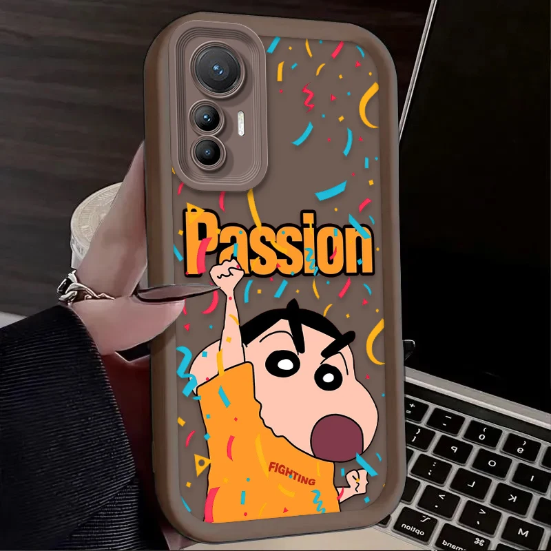 Crayon Shin-chan Kawaii Cartoon Case For Xiaomi Mi 17 Pro Max 15 Ultra 14 13 12 12X 12S 11 Lite 5G NE 15T 14T 13T 12T 11T Pro view 6