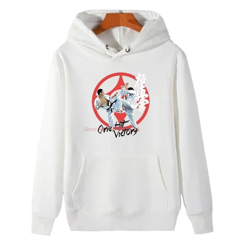 Kyokushinkai Kyokushin Hooded Shirt Kai Kan Karate Graphic Hooded Sweatshirts Winter Thick Sweater Hoodie Fleece Hoodie