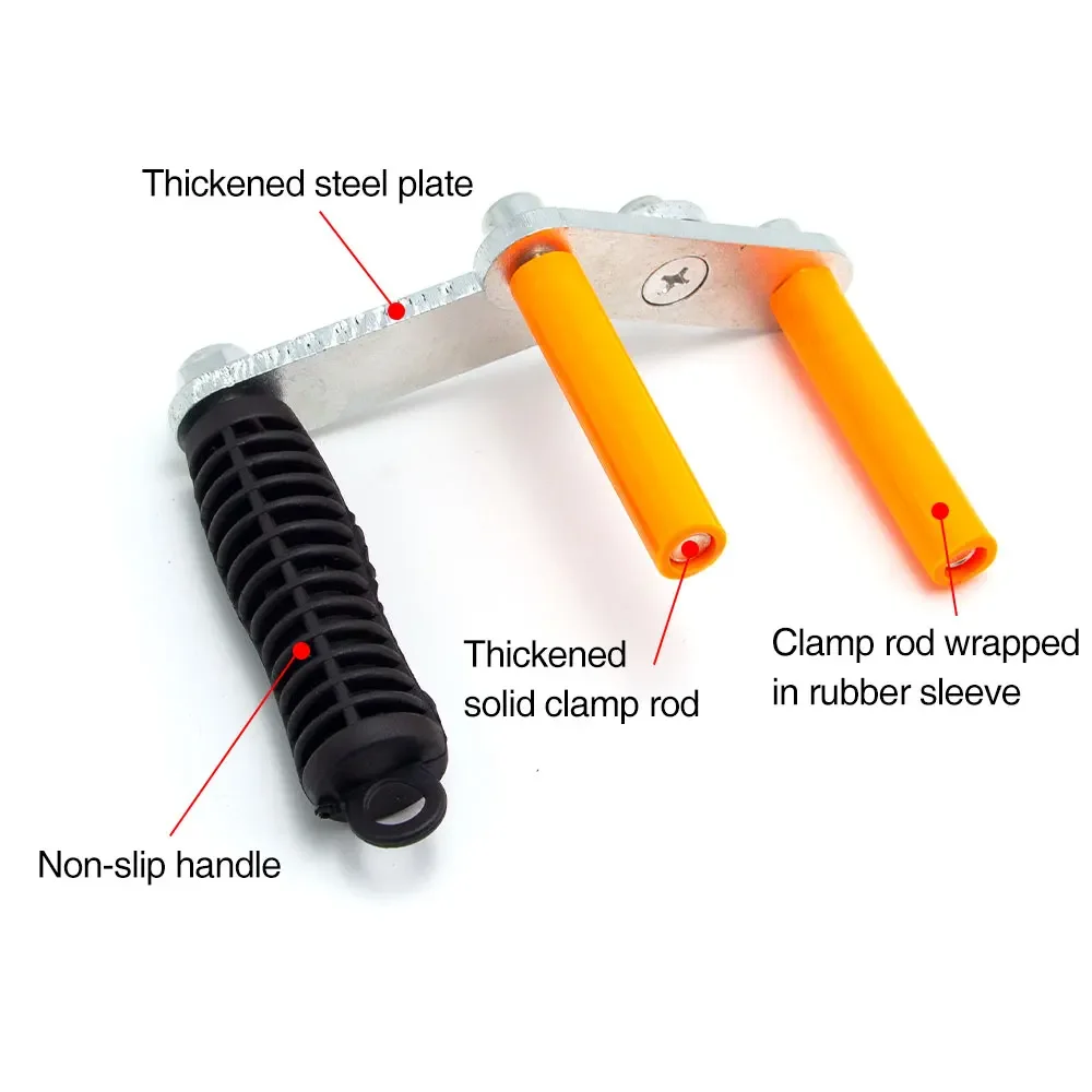 2PC Orange Black Multifunctional Gypsum Board Lift Plate Clamp Marble Door Window Glass Transport Handling Tool Accessories Set