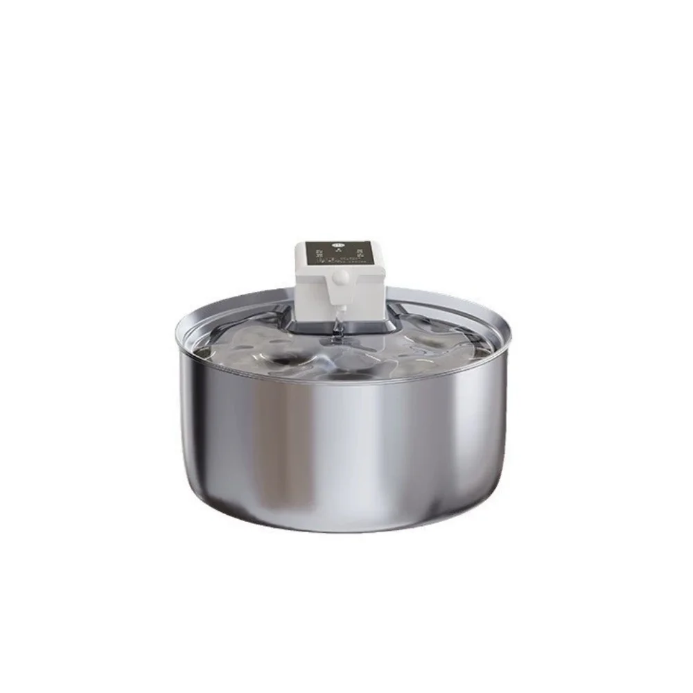 

All stainless steel rechargeable pet water dispenser 7L large-capacity dog bowl unplugged circulating automatic water cat bowl