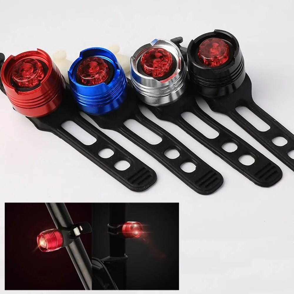 Red Ruby LED Micro Bicycle Lights Waterproof Strap-On Rear Bike Tail Light Safety Warning Cycling Accessories Bike Led Light