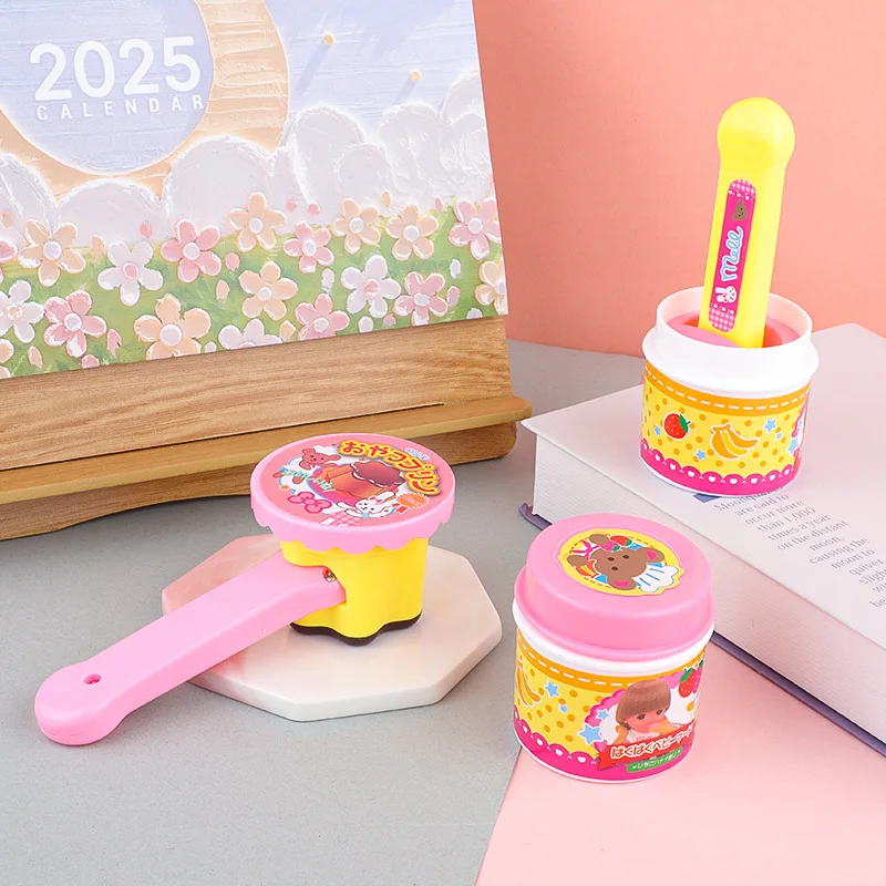 Jouets d'alimentation de Simulation de pouding pour enfants, dessin animé drôle et mignon, gelée de fraise, jouets de maison de jeu pour enfants, accessoires de poupée