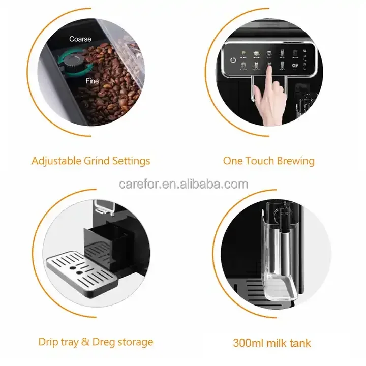 BEST OFFER Fully Automatic LatteGo Espresso Machine, SilentBrew Technology, Quick Start. Aromatic Coffee