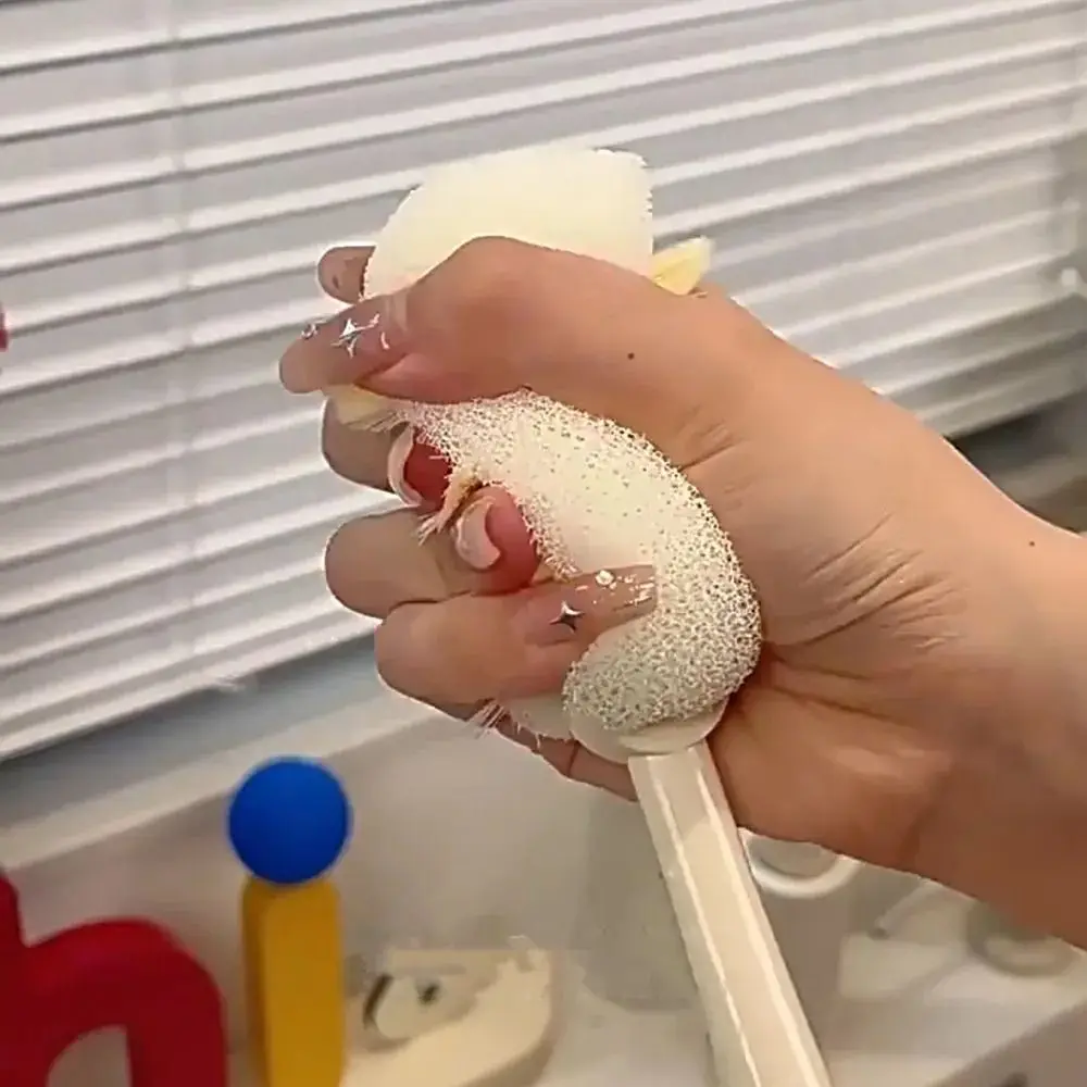 Multi-purpose Five-In-One Cup Brush 360 Degrees Sponge Cup Lid Brush Long Handle Insulation Cup Brush
