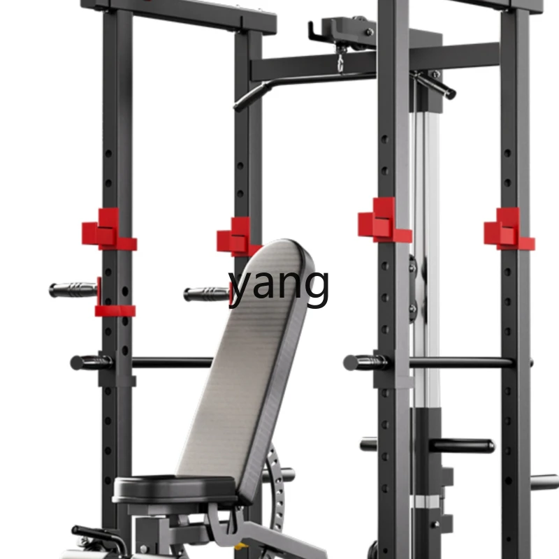 

LMM Household Multi-Functional Barbell Stand Bench Press Combination Professional Frame Free Squat Rack