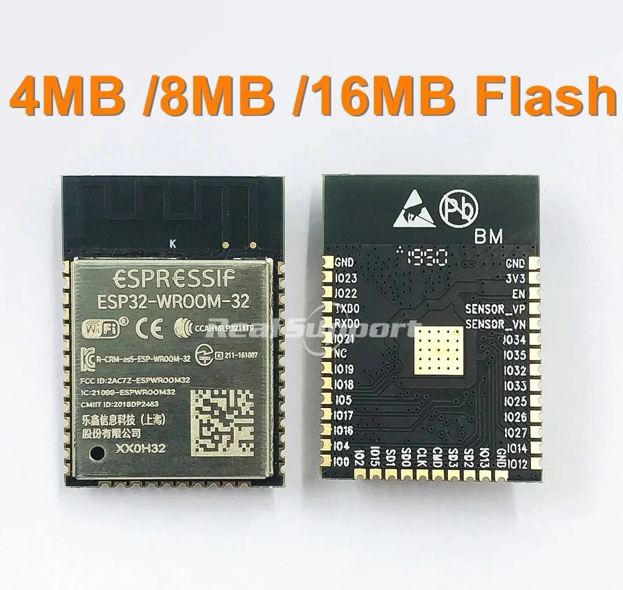 ESP32-WROOM-32 ESP-WROOM-32 ESP32-WROOM-32-N4 4MB 8MB 16MB Flash Memory Espressif Original