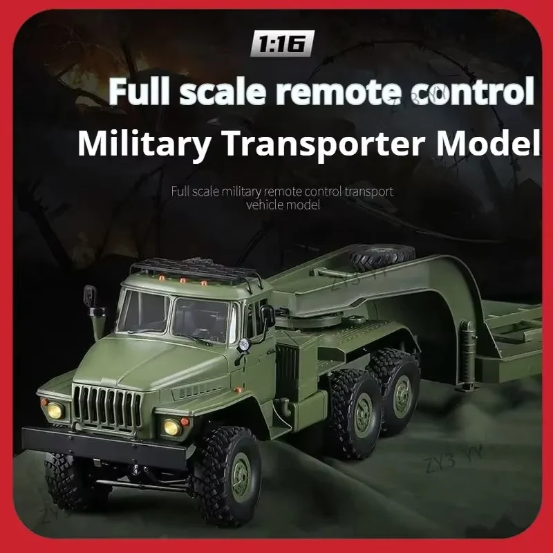 WPL B36-3 RC Military Transport Trailer 1/16 6x6 6WD RTR - Full Pro Control Great for Adults and Kids Toys