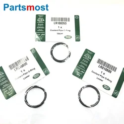 3.0L 5.0L PETROL WATER OUTLET TUBE O-RING THERMOSTAT HOSE SEAL FOR DISCOVERY 4 RANGE ROVER SPORT VELAR JAGUAR LR100353 LR010800