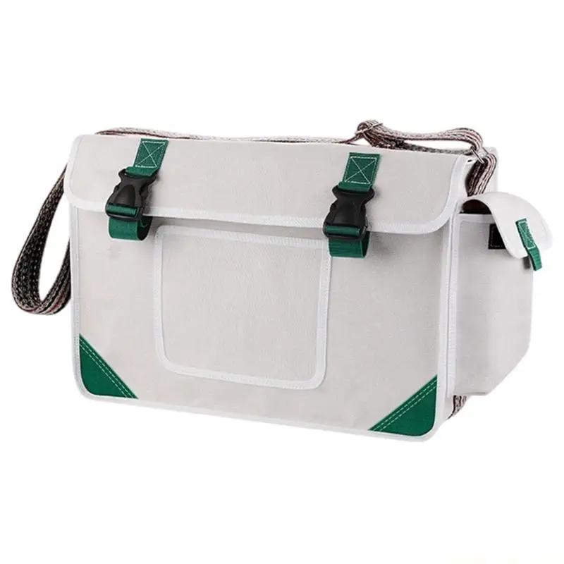 A2BE High Capacity Handymen Utility Bag Thick Fabric Multiple Compartment For Outdoor Projects With Reinforced Carrying Strap