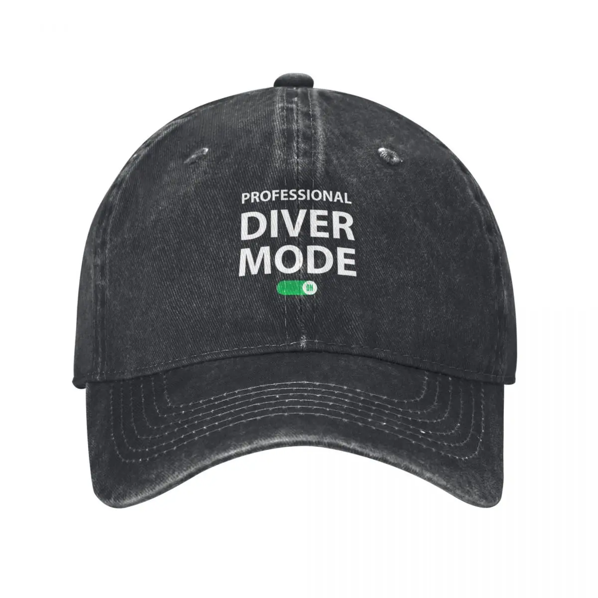 Professional Diver Mode on Funny Professional Diver Baseball Cap Beach Anime Hat |-F-| Woman Men's