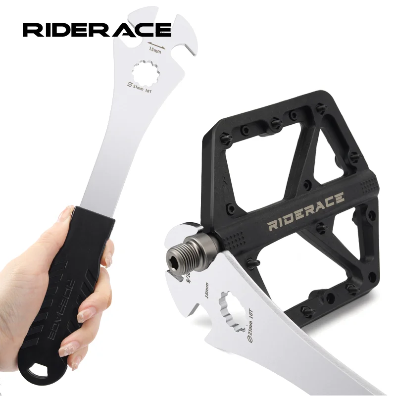 AliExpress riderace RIDERACE Bicycle Pedal Wrench Durable Extra Long Handle For MTB Mountain Bike Install Remover Removal Spanner Repair Tool 15mm