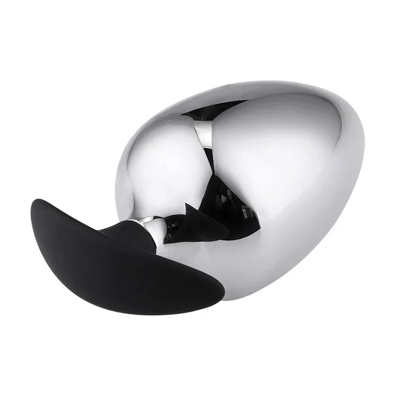 Large Stainless Anal Plug Personal Massager for Unisex Provide a Full Feeling Designed for Experienced or Intermediate Playe