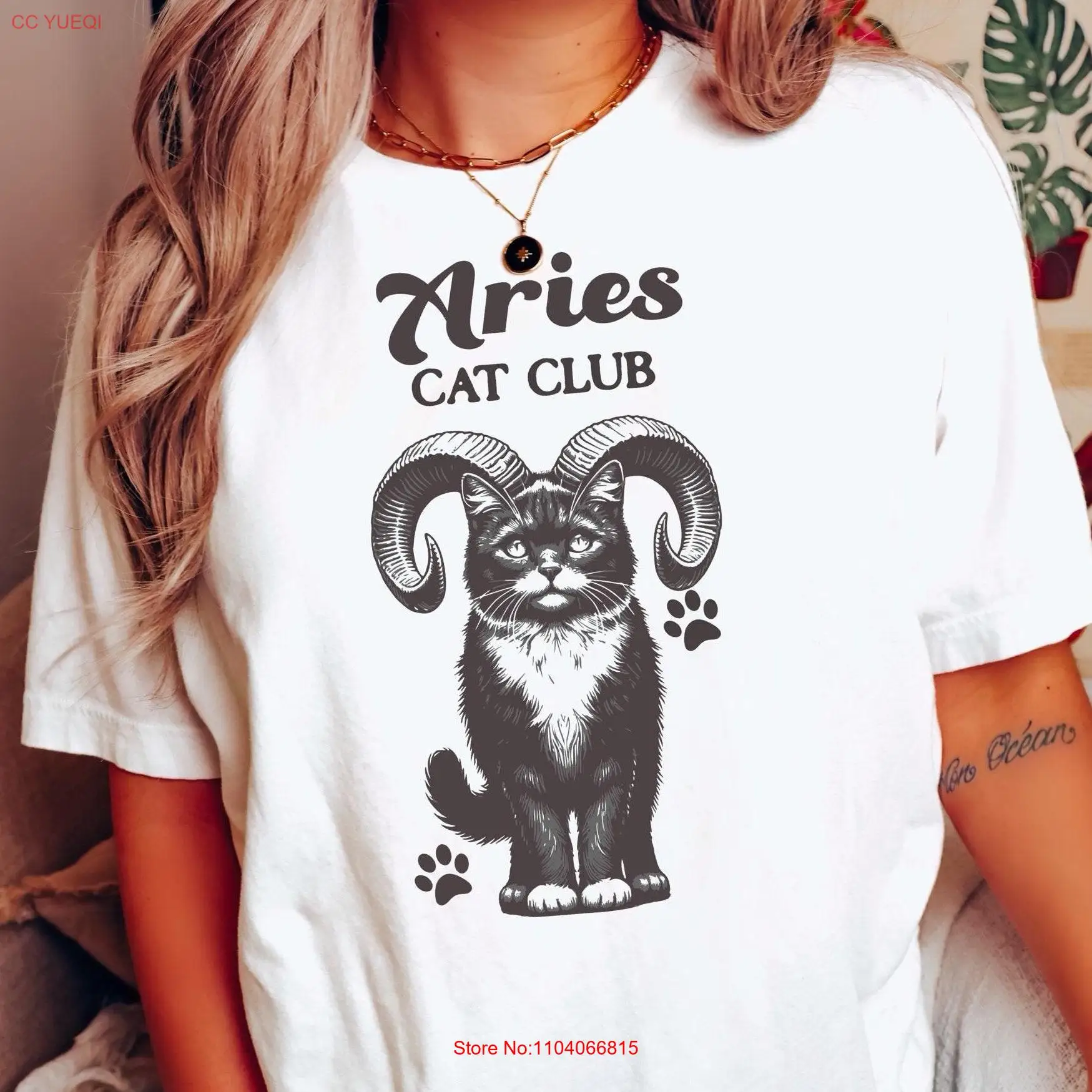 Aries gifts zodiac gift birthday season for her cat mom shirt christmas long or short sleeves